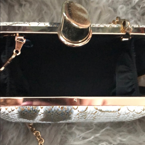 Snakeskin Evening Clutch - Picture 2 of 4
